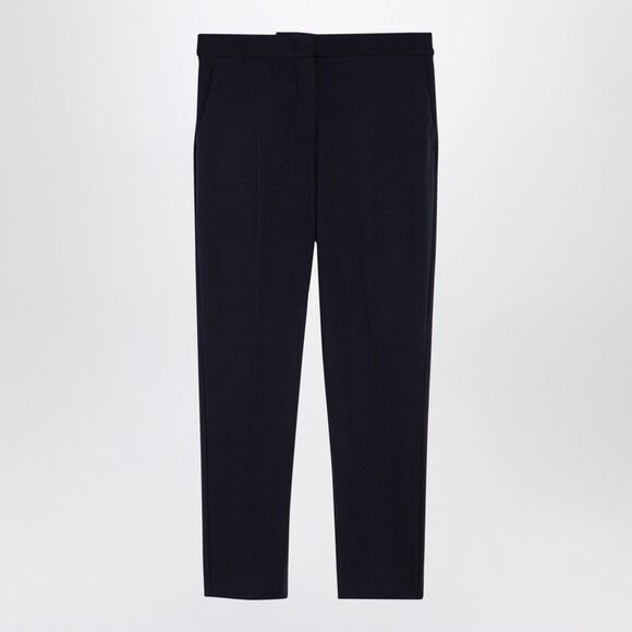 ボトムスその他 Max Mara Navy blue viscose blend trousers Navy pants virgin wool | Max Mara